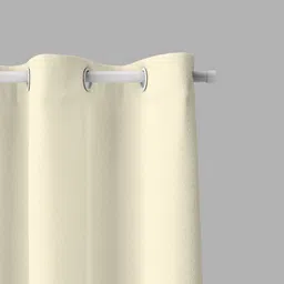 Parda Online Off White Black Out Long Door Curtain image 3