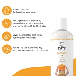 7daysnatural 7 DAYS Feel Of Nature Set Of 3 Anti-Cellulite Tones Skin Fat Loss Oil - 100ml Each image 4