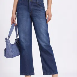 glitchez Women Asymmetric Closure Baggy Fit Jeans-image-57