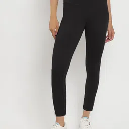 Wearjukebox Women Slim-Fit Ankle-Length Gym Tights image 1