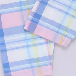 Clt.s Unisex Kids Checked Night suit image 5