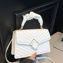 StyleCast x Revolte PU Structured Sling Bag with Applique-picture-16