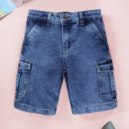 KiddoPanti Boys Denim Cargo Shorts-picture-35