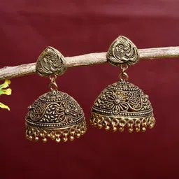 FASHION EMPIRE Women Brass-Plated Brass Earrings-picture-22
