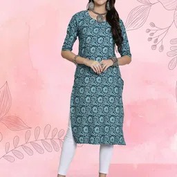 Ethnic basket Women Pack Of 2 Multicoloured Crepe Kurtas image 4