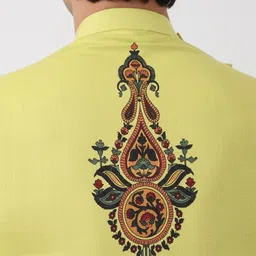 DEVOILER Floral Printed Band Collar Pure Cotton Straight Kurta image 5