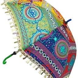 chhaato Embroidery Work Umbrella, Useful for Party Decoration, Home Decor, Pre Wedding Umbrella image 5