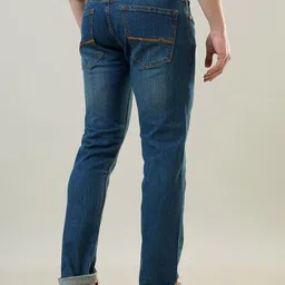 TIM PARIS Men Original Ferdinand Slim Tapered Fit Mid-Rise Light Fade Stretchable Jeans image 2