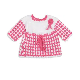 sahil collection Pink Wool Jumper Dress image 4