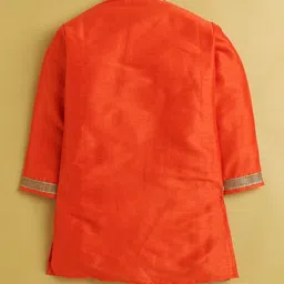 Sangria Boys Mandarin Collar Long Sleeves Kurta & Dhoti Pants image 3