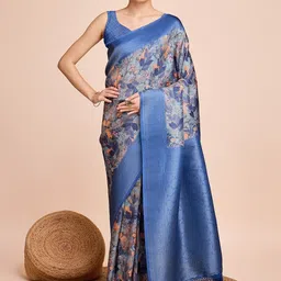 VS MALL Floral Zari Art Silk Designer Kanjeevaram Saree-image-11