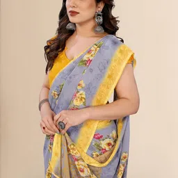 Moda Rapido Grey Printed Sarees-image-84