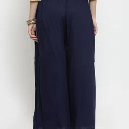 Clora Creation Women Pack Of 3 Flared Knitted Ethnic Palazzos image 2