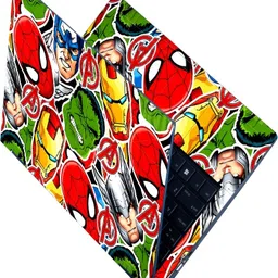 Anweshas Full Body Laptop Skin for Laptops Upto 15.6 Inch - Marvel Heroes Collage HD Sticker No Residue Removable Self Adhesive Vinyl Reusable Laptop Skin Compatible for 15.6 inch-image-62
