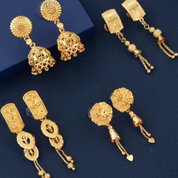 DIVASTRI Gold-Plated Brass Earrings-picture-15