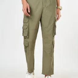 Urban Ranger by pantaloons Men Cargos Trousers-image-25