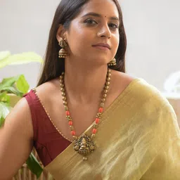 JUMKEY Ganesha Design Necklace And Earrings image 3