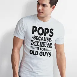 Seekbuylove Men Bio Finish Pops Because Grandpa Is For Old Guys Pure Cotton T-shirt-picture-14