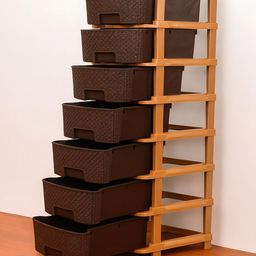 Kuber Industries Brown Set of 1 Regular Multi-Utility Organisers-picture-8