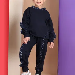 Baawri Girls Pure Cotton Sweatshirt With Trouser-image-63