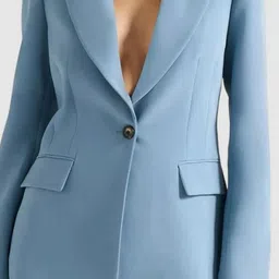 Forever New Notched Lapel Collar Slim-Fit Single Breasted Blazer image 3