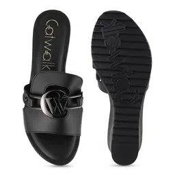 Catwalk Women Leather Wedge Heels Sandals image 2