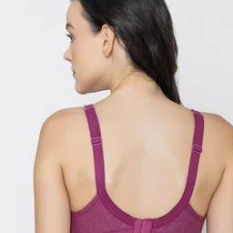 FUNAHME Pack Of 3 Full Coverage Lightly Padded Cotton T-shirt Bras With All Day Comfort image 4