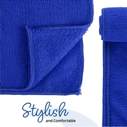 Kuber Industries Royal Blue 12 Pieces Pure Cotton 250 GSM Face Towels image 3
