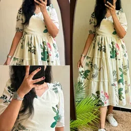 Moda Rapido Women Polyester Fit & Flare Dresses image 2