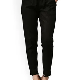 Neelokurti Women Slim Fit Mid-Rise Pleated Trousers-image-37