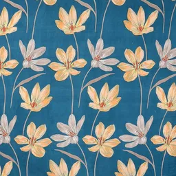 Homybees Teal Floral 220 TC Bedsheet with 2 Pillow Covers image 3