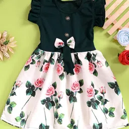 UPTREND VESTURE Girls Green Polyester Dresses-picture-51