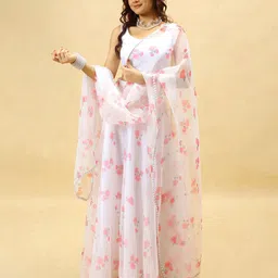 LIPS CROWN Printed Semi-Stitched Lehenga With Choli & Dupatta-picture-18