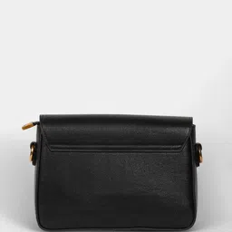 HAUTE SAUCE by Campus Sutra Leather Structured Sling Bag with Tasselled image 3