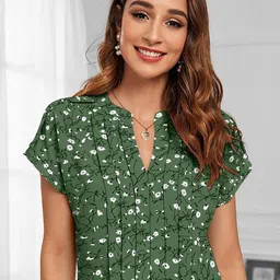 CORSICA Geometric Print Extended Sleeves Top image 2