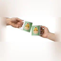 Mr UVD White & Green Animal Printed Ceramic Mug image 4