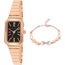 French Connection Rectangular Dial Analogue Watch Gift Set FCW18RGM-B image 3