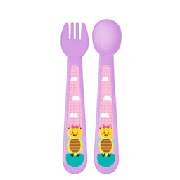 Adore Purple Kids Feeding Spoon & Fork Set-picture-11