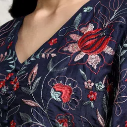 Vishudh Printed Embroidered Ethnic Tunic image 3