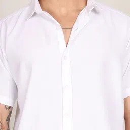 Metronaut Men Solid Spread Collar Casual Shirt image 2