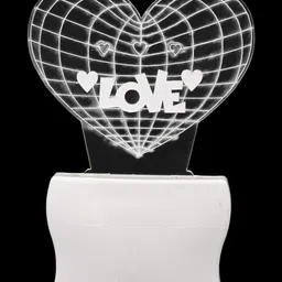 1ST TIME Red & Multicoloured Printed Acrylic Abstract Shaped Shaped Wall Lamp image 3