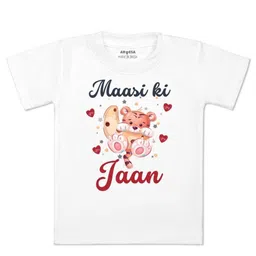 Arvesa Kids Typography Printed Applique T-shirt-picture-26
