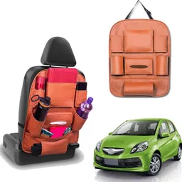 peeps store Peepsstore pack of 1 Tan,Orange colour car organizer bags for Brio 2011 Car Multi Pocket-picture-30