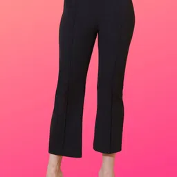 Parona Women Solid Mid-Rise Regular Fit Trousers-picture-15