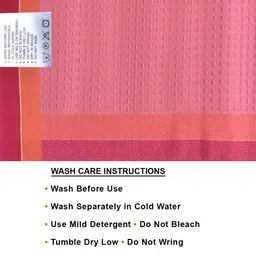 Aura Pink & Orange 5 Cotton 210 GSM Bath Towel image 5