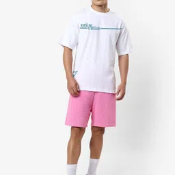 Bewakoof Men Graphic Printed Round Neck Cotton Oversized T-shirt image 5