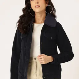 Okane Faux Fur Corduroy Tailored Jacket-picture-14