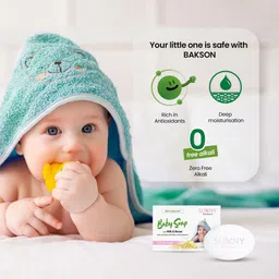 SUNNY HERBALS Set Of 4 Baby Soap With Milk & Besan - 75 g Each image 5