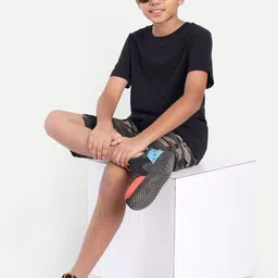 PUPPET-NX Boys Camouflage Printed Knee Length Regular Fit Running Cargo Shorts image 5