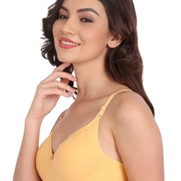 Liigne Women Pack of 3 Solid Full Coverage Lightly Padded Non-Wired Everyday Bra image 3